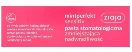 Ziaja Mintperfekt sensitiv zubná pasta znižujúca precitlivenosť 75 ml