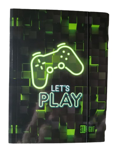 Školské leporelo St.Right s gumičkou A4 Dark Game