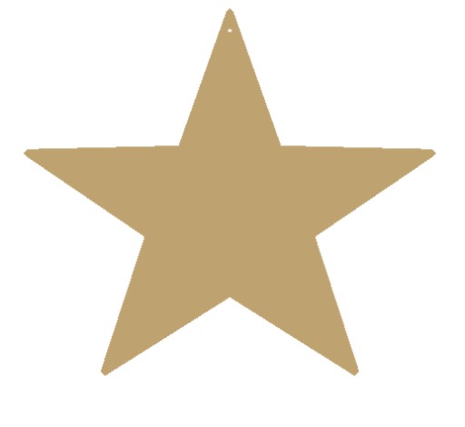 Dekor prívesok, prelamovaná dekorácia STAR, farby
