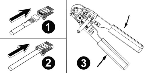 Zástrčka RJ45/8P8C STP, tienená, kat. 6, krútená dvojlinka, drôt AWG24-27, 10 ks.