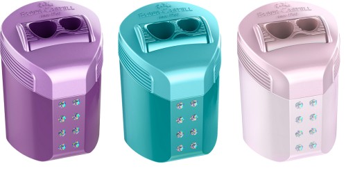 FABER CASTELL RollOn Sparkle dvojité plastové orezávatko, mix farieb