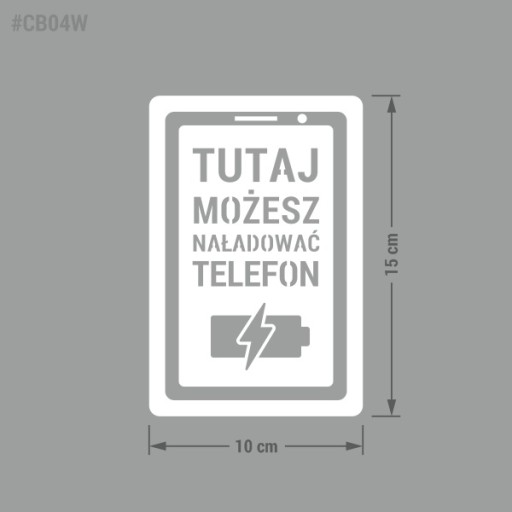 Tu si môžete nabíjať telefón – nálepka 10x15