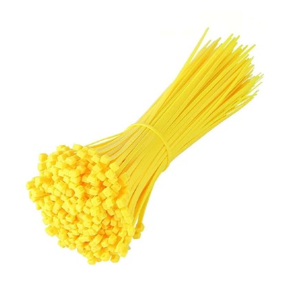 KABELOVÉ VIAZAČKY ČIAPKA ŽLTÉ KABELOVÉ VIAZAČKY 3,6x150 mm 100 ks