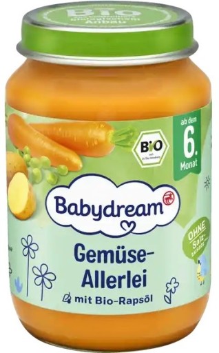 BABYDREAM BIO ZMES ZÁHRADNEJ ZELENINY S HRACHOM 6m 190g