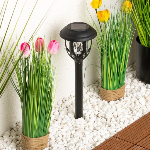 Dekoratívna zapustená solárna lampa do záhrady VR200 40/Ø9,5 cm