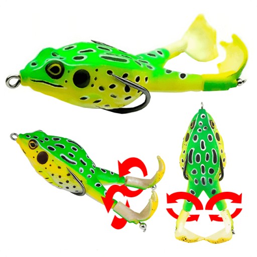 PLÁVAJÚCA WOBLEROVÁ ŽABKA S OTOČNÝMI PLUVAMI SAHIDO FROG FLICKER SUM RUŽOVÁ