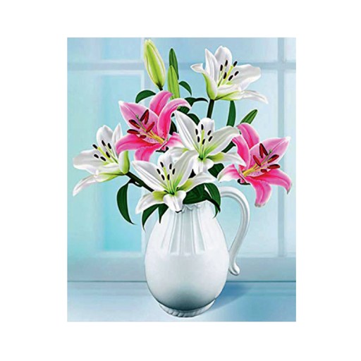 Diamantové vyšívanie Diamantové kvety 30x40cm DPX-03250