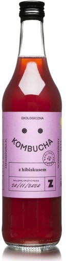 KOMBUCHA S IBIŠTEKOM, BEZLEPKOVÁ, BIO 500 ml - ZA