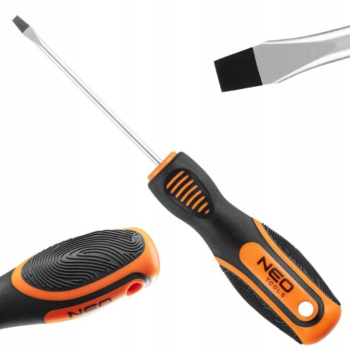 NEO PLOCHÝ SKRUTKOVAČ 3,0 X 75 MM ERGONOMICKÁ RÚČKA S OZNAČENÍM PALCA 04-171