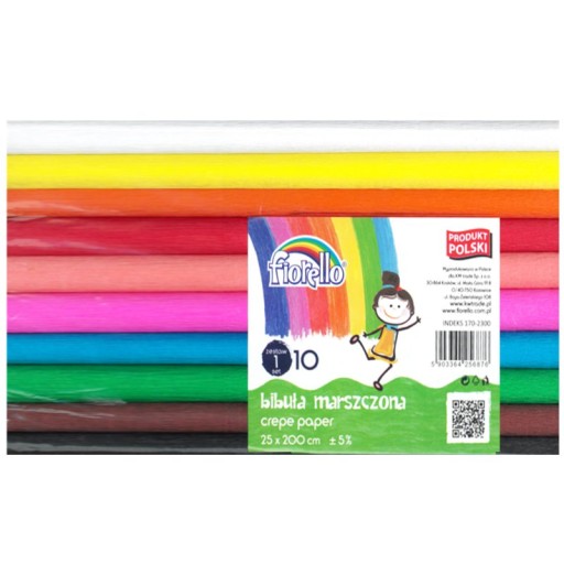 SHORT CRIPPLED hodvábny papier FIORELLO SET 1 S BIELYM