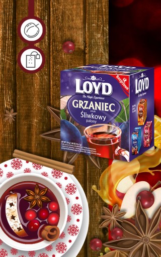 Hrejivý ovocný zimný čaj, varená slivka pražená 10T LOYD