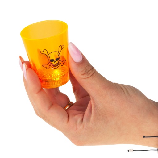 HALLOWEENSKÉ SKLENÉ LEBKA TEKVICA LED ŽIARENÁ