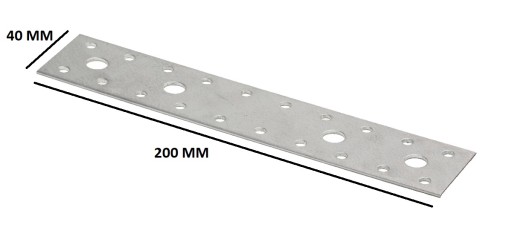 PERFOROVANÁ DOSKA PLOCHÁ SPOJKA 200X40 mm