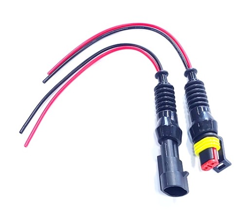 Hermetický konektor, 2PIN kocka konektor + káble