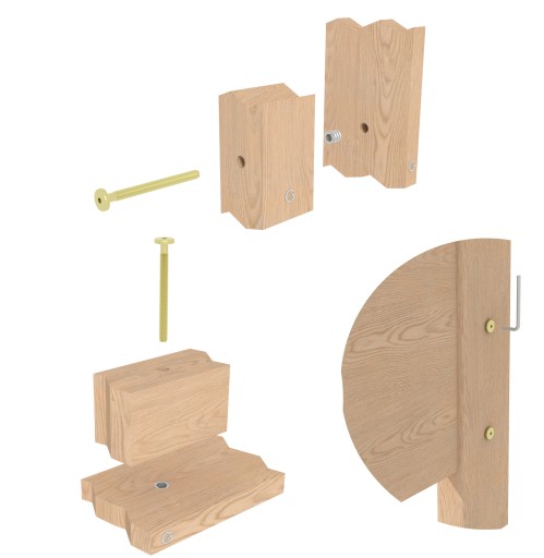 10x metrická skrutka M6 x 70 mm žlto pozinkovaná, valcová hlava, nábytková skrutka