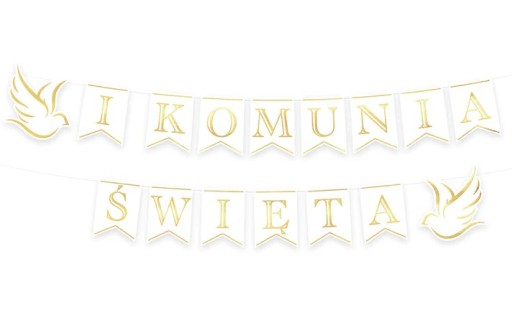 IHS transparent, girlanda na prvé sväté prijímanie, 250 cm