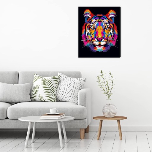 Diamond Painting Nová séria 5D zvieracích obrázkov diamantová výšivka lev tiger