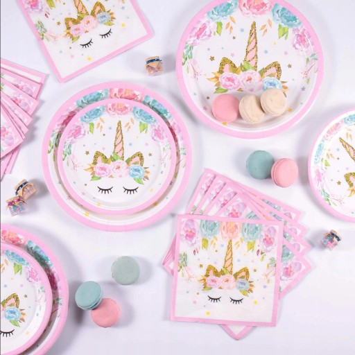 Papierové taniere UNICORN Jednorožec Birthday Party 18cm 6ks.