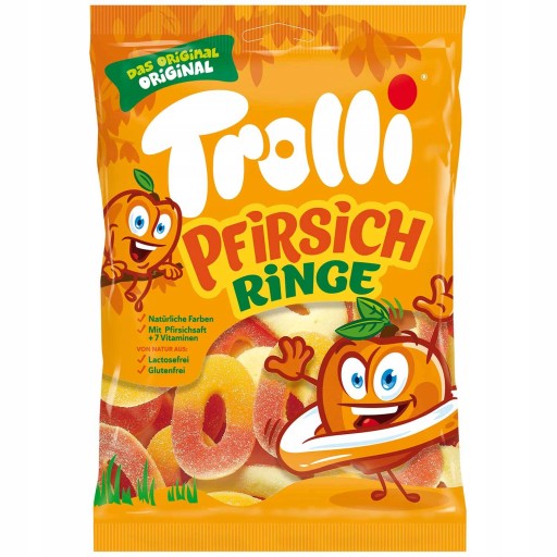 Trolli Pfirsich Ringe broskyňové želé 150g DE