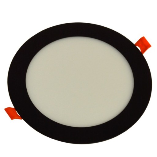 LED panelové svietidlo 12W 230V zápustné stropné svietidlo Čierne