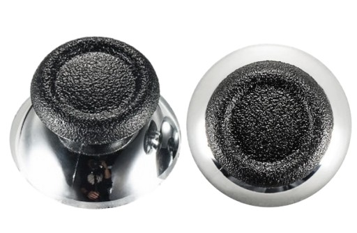 ANALOGOVÝ OVLÁDAČ MUSHROOM PRE PS4 PS5 PAD SILVER – LESKLÝ CHROM.