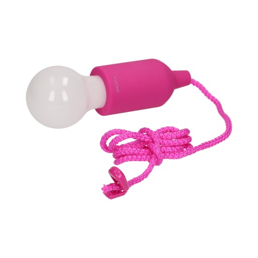 LED turistická lampa 1W nočné svetlo na šnúrovom stane Camping Pink