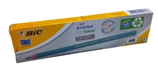 BIC EVOLUTION HB ceruzka NEZBITNÁ S GUMA