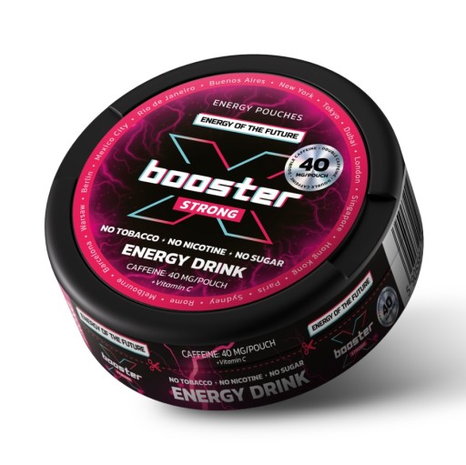 Energetické vrecúška X-BOOSTER ENERGY DRINK 40mg energetický nápoj bez cukru
