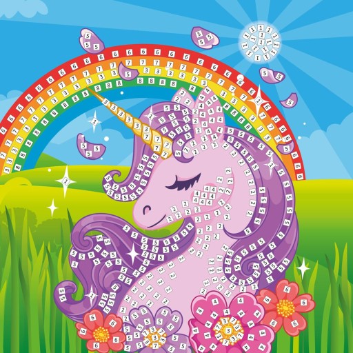 Trblietavá penová mozaika Unicorn Scrapbook