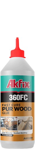 Rýchlotvrdnúce lepidlo na drevo Akfix 360FC