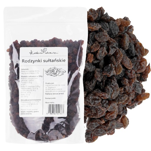 Sušené hrozienka ZDRAVOTNÁ KUCHYŇA 1KG Sultana