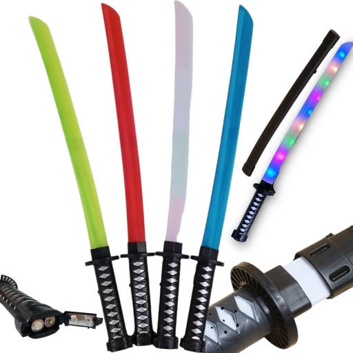 HRAČKA SAMURAJ KATANA SVETELNÝ MEČ - SVIETI A VYDÁVA ZVUKY