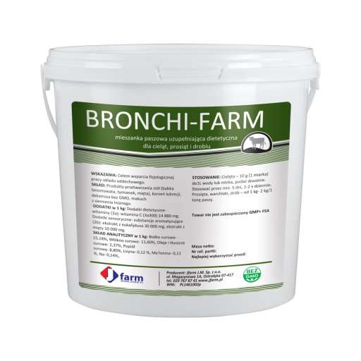 Bronchi-Farm 150 g zápal pľúc kašeľ u teliat