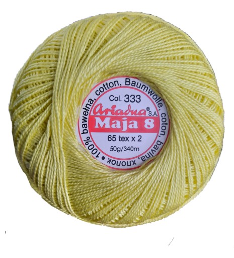 Cordonek MAJA 8 ariadna 340m - 333 - svetložltá
