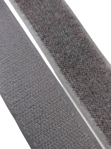 Páska na suchý zips 30 mm ŠEDÁ 1 METER sada