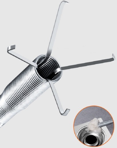 FLEXIBILNÝ KLAPOVÝ PRUŽINOVÝ UCHOVÁVAČ PRE BLOKOVANIE RÚR 160cm
