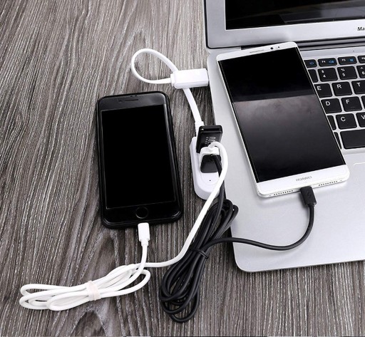 HUB 3x USB 120 cm SHORT PORT SPLITTER