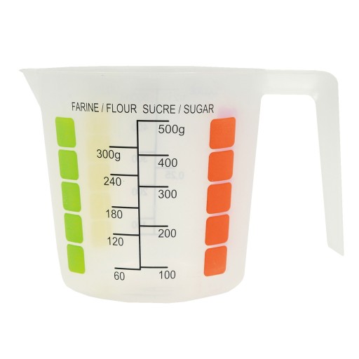 KUCHYŇSKÁ ODMERKA, džbán, šálka s odmerkou, 500 ml