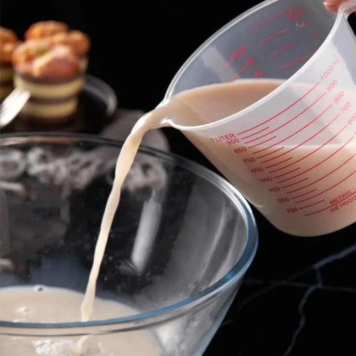 súprava kuchynské MIERY 6 ks lyžica + kuchynská odmerka 1L hrnček do kuch