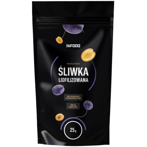 Mrazom sušené maďarské slivky, polovice, 25g HiFOOD