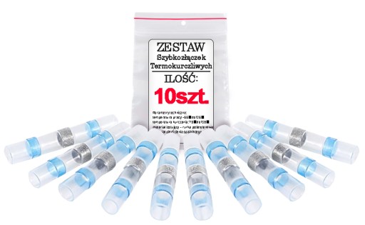 10x TEPELNE ZMRŠŤOVACIE KONEKTORY S CÍN