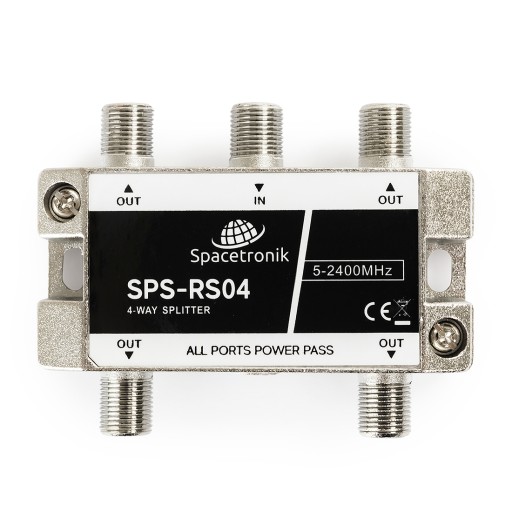Splitter 1/4 5-2400 MHz Spacetronik SPS-RS04