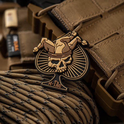 3D NÁŠIVKA ACE OF SPADES LEBEKA S KVETOVÝM ČIAPOM M-TAC BLACK/COYOT