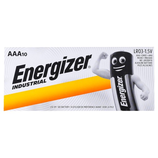 10x VÝKONNÝ ENERGIZER INDUSTRIAL LR03 R3 AAA BATÉRIA