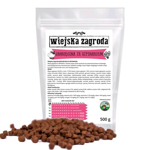 COUNTRY FARM JAHNIČKA SO ŠPENÁTOM 500g