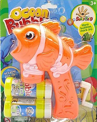 BUBBLE GUN FISH + 2 TEKUTINY 4681