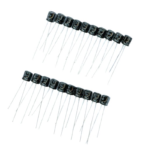 22uF 25V 22 µF 25 V LEAGUER (20 KS) ELEKTROLYTICKÝ KONDENZÁTOR