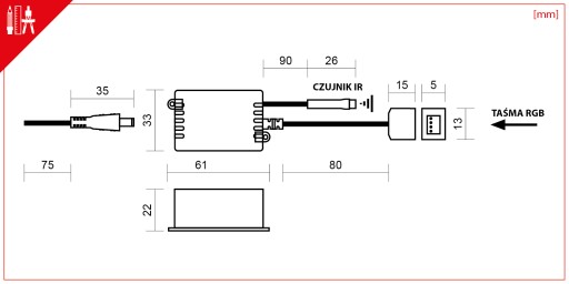 OVLÁDAČ OVLÁDAČ PRE 12V RGB LED PÁS S DIAĽKOVÝM OVLÁDANÍM