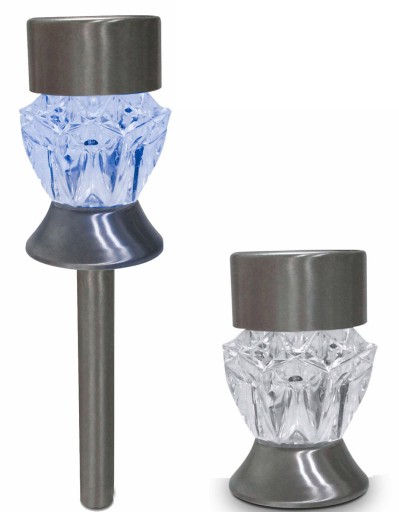 Záhradné svietidlo SOLAR CRYSTAL LED COLD + RGB