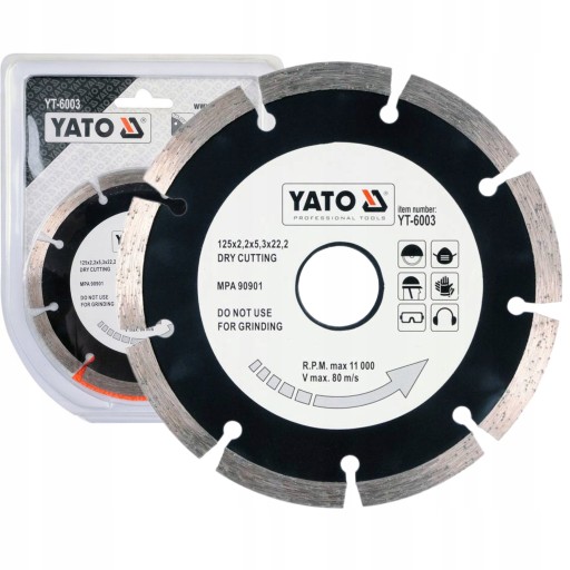 Segmentový diamantový kotúč 125 mm YT-6003 YATO